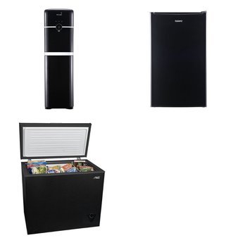 Pallet – 4 Pcs – Refrigerators, Freezers, Bar Refrigerators & Water Coolers – Customer Returns – Galanz, Arctic King, Primo Water