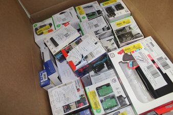 1 Parcel Box – 83 Pcs – Batteries & Chargers, Cables & Adapters – OPEN BOX UNTESTED RETURNS – Walmart