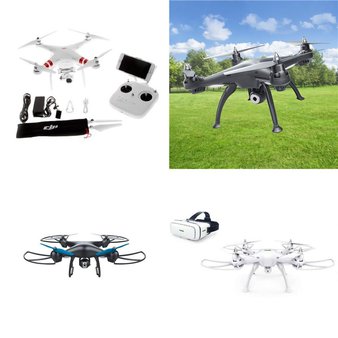 152 Pcs – Drones & Quadcopters – Tested Not Working – DJI, ProMark, Yuneec, Sky Viper