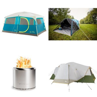 Pallet – 17 Pcs – Camping & Hiking, Fishing & Wildlife, Optics / Binoculars, Fireplaces – Customer Returns – Coleman, Slumberjack, Frogg Toggs, National Geographic