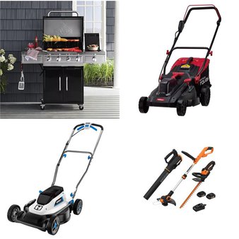Pallet – 13 Pcs – Trimmers & Edgers, Mowers, Hedge Clippers & Chainsaws, Grills & Outdoor Cooking – Customer Returns – Hyper Tough, Hart, Worx, BLACK & DECKER