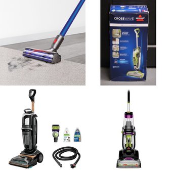 Pallet – 17 Pcs – Vacuums – Damaged / Missing Parts / Tested NOT WORKING – Dyson, Bissell, Hoover, Shark