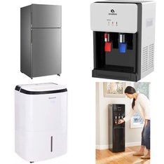 12 Pallets - 73 Pcs - Bar Refrigerators & Water Coolers, Refrigerators, Freezers, Humidifiers / De-Humidifiers - Customer Returns - Galanz, HISENSE, Primo, Primo Water