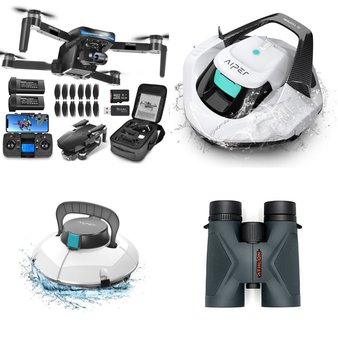 Pallet – 45 Pcs – Pools & Water Fun, Camping & Hiking, Unsorted, Drones & Quadcopters Vehicles – Customer Returns – AIPER, Idoo, Intex, SEYVUM