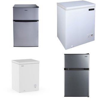 Pallet – 7 Pcs – Refrigerators, Bar Refrigerators & Water Coolers, Freezers – Customer Returns – Galanz, Arctic King, Thomson, HISENSE