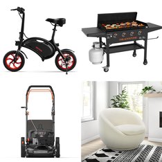 CLEARANCE! Pallet - 15 Pcs - Cycling & Bicycles, Mowers, Grills & Outdoor Cooking, Mattresses - Overstock - LittleMissMatched, Blackstone, Yard Force, Jetson