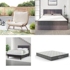 CLEARANCE! Pallet – 21 Pcs – Bedroom, Mattresses, Decor, Living Room – Overstock – Mainstays, Holiday Time, Mainstay’s