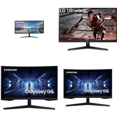 Pallet - 50 Pcs - Powered, Monitors - Damaged / Missing Parts / Tested NOT WORKING - Jetson, Hover-1, Samsung, LG