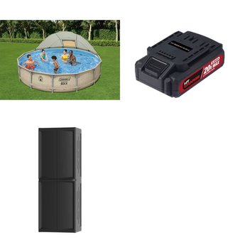 Pallet – 7 Pcs – Pools & Water Fun, Power Tools, Hedge Clippers & Chainsaws, Storage & Organization – Customer Returns – Coleman, Hyper Tough, Simer