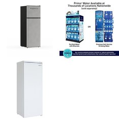 Pallet - 4 Pcs - Refrigerators, Bar Refrigerators & Water Coolers - Customer Returns - Frigidaire, RCA, Primo International