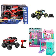 Pallet - 29 Pcs - Vehicles, Trains & RC, Dolls, Action Figures, Unsorted - Customer Returns - New Bright, New Bright Industrial Co., Ltd., Paw Patrol, Adventure Force