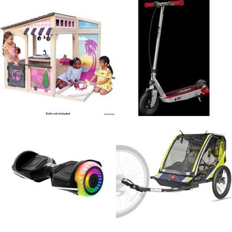 CLEARANCE! Pallet – 8 Pcs – Powered, Outdoor Play, Unsorted, Cycling & Bicycles – Customer Returns – Razor, Jetson, KidKraft, Allen Sports