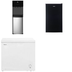 Pallet – 5 Pcs – Refrigerators, Freezers, Bar Refrigerators & Water Coolers – Customer Returns – Galanz, HISENSE, Avalon