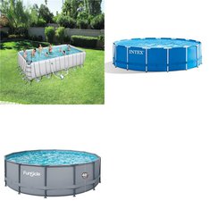 Pallet - 7 Pcs - Pools & Water Fun - Damaged / Missing Parts / Tested NOT WORKING - Funsicle, Bestway, Intex