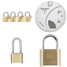Pallet - 589 Pcs - Home Security & Safety, Safes, Hardware, Hand Tools - Customer Returns - Brinks, Brink's, First Alert, Master Lock