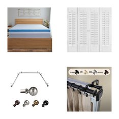 3 Pallets - 631 Pcs - Curtains & Window Coverings, Decor, Bath, Sheets, Pillowcases & Bed Skirts - Like New or New Customer Returns - JC Penney