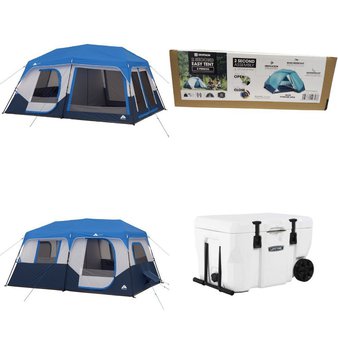 CLEARANCE! Pallet – 13 Pcs – Camping & Hiking – Customer Returns – Ozark Trail, The Coleman Company, Inc., Lifetime, Quechua