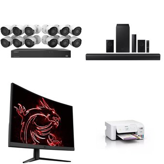 Pallet – 31 Pcs – Speakers, Monitors, All-In-One, Batteries & Chargers – Customer Returns – onn., Onn, EPSON, Anker