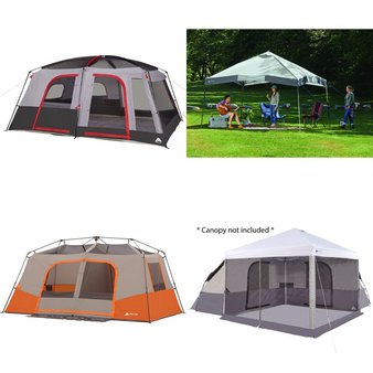 Pallet – 13 Pcs – Camping & Hiking, Hunting – Customer Returns – Ozark Trail, Ameristep, Decathlon