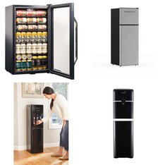 12 Pallets - 84 Pcs - Bar Refrigerators & Water Coolers, Freezers, Refrigerators, Heaters - Customer Returns - HISENSE, Galanz, Primo Water, Primo