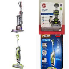 Pallet - 10 Pcs - Vacuums - Damaged / Missing Parts / Tested NOT WORKING - Shark, Bissell, Dyson, Hoover