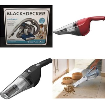 6 Pallets – 702 Pcs – Home Vacuum Cleaners – Customer Returns – BLACK & DECKER, BLACK+DECKER, BLACK + DECKER