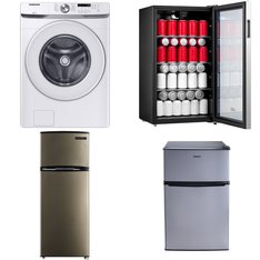 Pallet - 6 Pcs - Bar Refrigerators & Water Coolers, Refrigerators, Laundry - Customer Returns - Great Value, Primo, Samsung, Arctic King