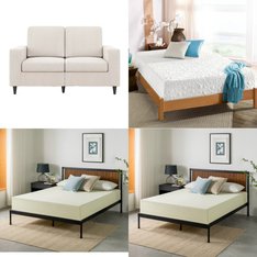 Pallet - 8 Pcs - Mattresses, Living Room, TV Stands, Wall Mounts & Entertainment Centers - Overstock - Zinus, Spa Sensations