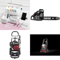 Pallet - 11 Pcs - Power Tools, Pressure Washers, Generators - Customer Returns - Hyper Tough, Black Max, Goodyear, Simpson