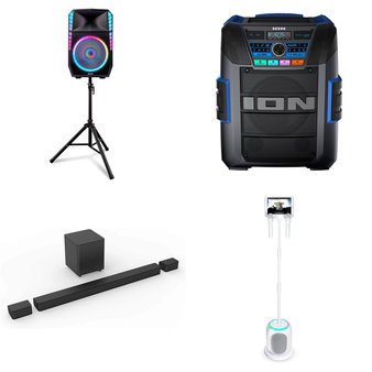 Pallet – 22 Pcs – Speakers, Portable Speakers, Accessories, Powered – Customer Returns – onn., Ion, ION Total, VIZIO