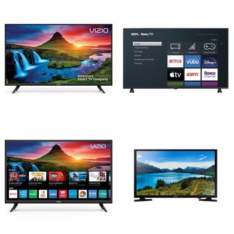 17 Pcs – LED/LCD TVs – Refurbished (GRADE A) – VIZIO, Samsung, onn.