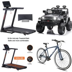 Pallet – 6 Pcs – Exercise & Fitness, Vehicles, Cycling & Bicycles, Patio – Customer Returns – GYMOST, Hikiddo, Hiland, MaxKare