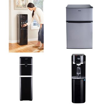 Pallet – 9 Pcs – Bar Refrigerators & Water Coolers, Refrigerators, Food Processors, Blenders, Mixers & Ice Cream Makers, Freezers – Customer Returns – Galanz, Primo, Frigidaire, Primo Water