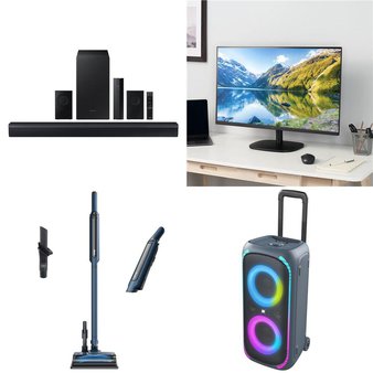 Pallet – 25 Pcs – Speakers, Monitors, Accessories, Vacuums – Customer Returns – onn., Samsung, LEVOIT, Shark