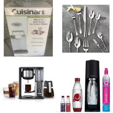 Pallet - 9 Pcs - Kitchen & Dining, Food Processors, Blenders, Mixers & Ice Cream Makers - Damaged / Missing Parts / Tested NOT WORKING - Brooklyn Brew, SodaStream, Cuisinart, Ninja