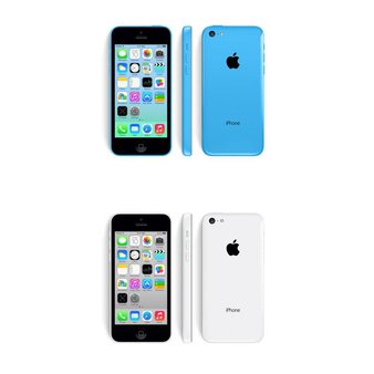 12 Pcs – Apple iPhone 5C – Refurbished (GRADE C – Unlocked) – Models: ME597LL/A, ME553LL/A – Smartphones