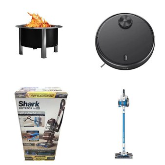 CLEARANCE! 3 Pallets – 33 Pcs – Vacuums, Fireplaces, Accessories – Customer Returns – IonVac, Hart, Hoover, Wyze