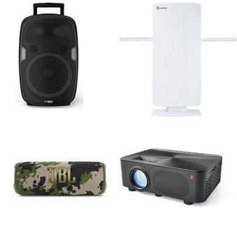 Pallet – 61 Pcs – Portable Speakers, Accessories, Projector, In Ear Headphones – Customer Returns – Antop, onn., Onn, Altec Lansing