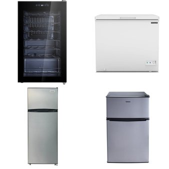 Pallet – 7 Pcs – Refrigerators, Bar Refrigerators & Water Coolers – Customer Returns – Arctic King, Frigidaire, Primo International, Primo