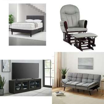 CLEARANCE! Pallet – 19 Pcs – Bedroom, Office, TV Stands, Wall Mounts & Entertainment Centers, Living Room – Overstock – Mainstays, Your Zone, Better Homes & Gardens