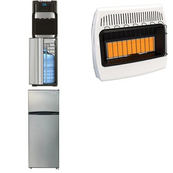 Pallet – 5 Pcs – Refrigerators, Heaters, Bar Refrigerators & Water Coolers – Customer Returns – Frigidaire, Dyna-Glo, BRIO