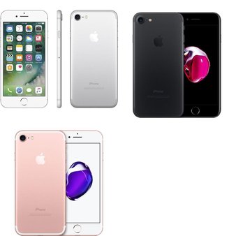 5 Pcs – Apple iPhone 7 – Refurbished (GRADE B – Unlocked) – Models: 3C207LL/A, MN8P2LL/A, MN8G2LL/A