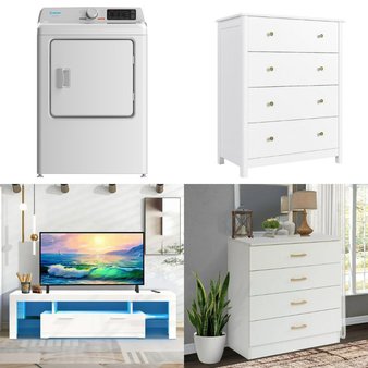 Pallet – 4 Pcs – Kids, TV Stands, Wall Mounts & Entertainment Centers, Bedroom, Laundry – Customer Returns – Homfa, UHOMEPRO, SEGMART, ELEMENT