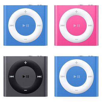 13 Pcs – Apple iPod Shuffle – Refurbished (GRADE B) – Models: MKME2LL/A, MKMJ2LL/A, MD773LL/A, MD775LL/A