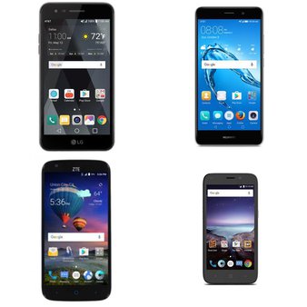 34 Pcs – Mobile & Smartphones – Refurbished (GRADE C – Activated) – ZTE, LG, Huawei, Kyocera