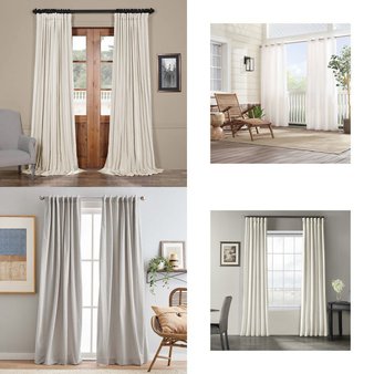 CLEARANCE! Pallet – 232 Pcs – Curtains & Window Coverings, Earrings – Mixed Conditions – Sun Zero, Eclipse, Fieldcrest, Madison Park