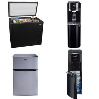 Pallet – 6 Pcs – Bar Refrigerators & Water Coolers, Freezers, Refrigerators – Customer Returns – Primo Water, Galanz, Arctic King, Great Value