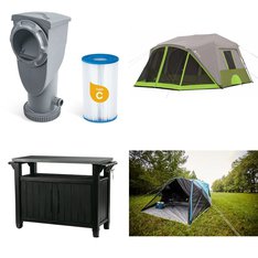 Pallet - 7 Pcs - Camping & Hiking, Pools & Water Fun, Dining Room & Kitchen - Customer Returns - Coleman, Funsicle, Keter, Ozark Trail