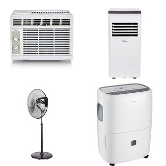 Pallet – 10 Pcs – Air Conditioners, Microwaves – Customer Returns – Midea, Hamilton Beach, WESTINGHOUSE, TCL