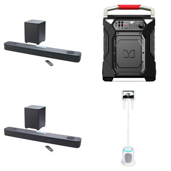 CLEARANCE! 2 Pallets – 36 Pcs – Speakers, Portable Speakers, Accessories, Powered – Customer Returns – Onn, VIZIO, TCL, onn.